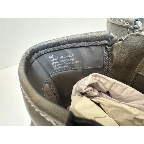 OPEN EDIT Rylan Zip Moto Bootie In Grey Volcano Sz 8 - Picture 9 of 10